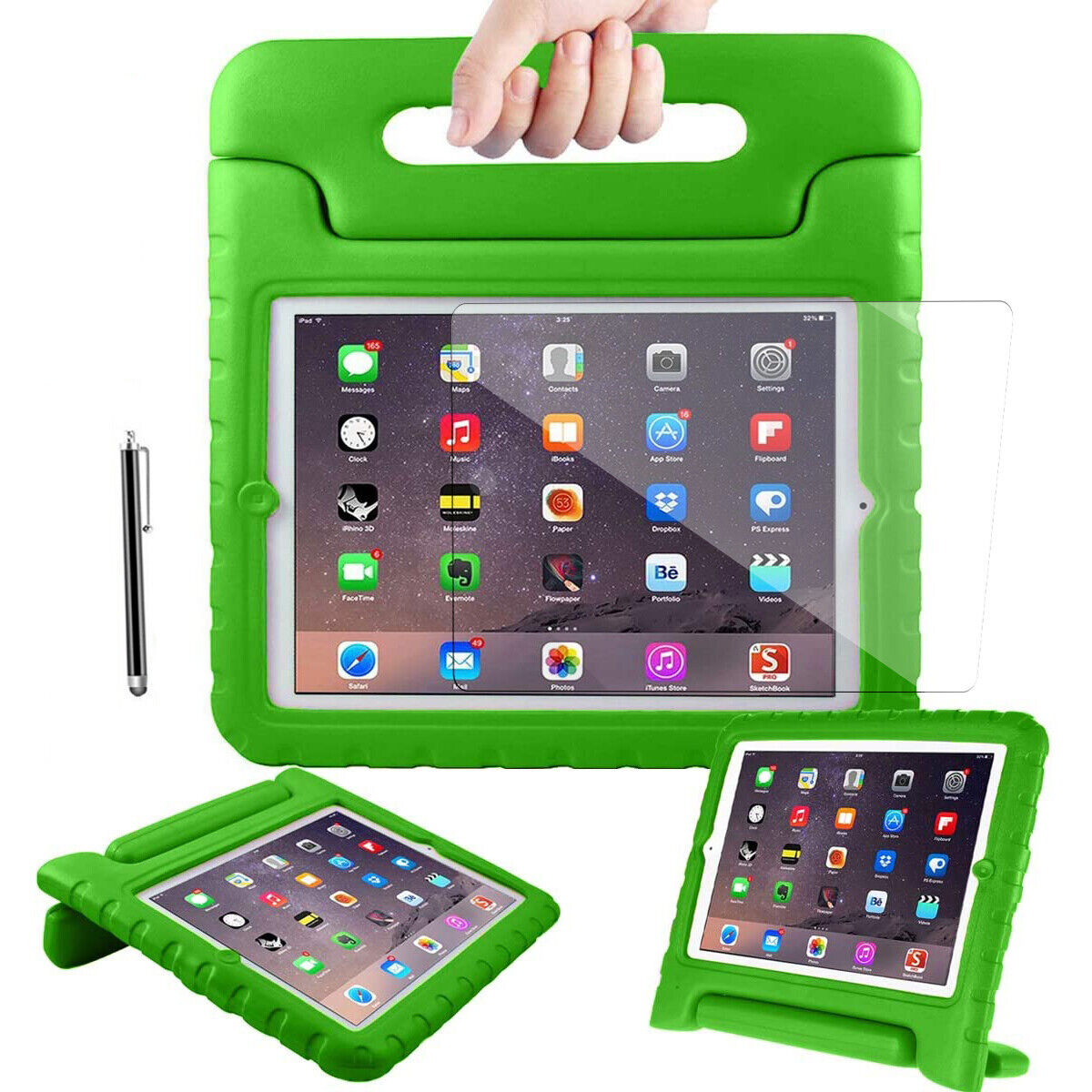 Kids Case For iPad 9th/8/7/6/5/4/3/2nd Gen Shockproof Handle Stand Kids Friendly