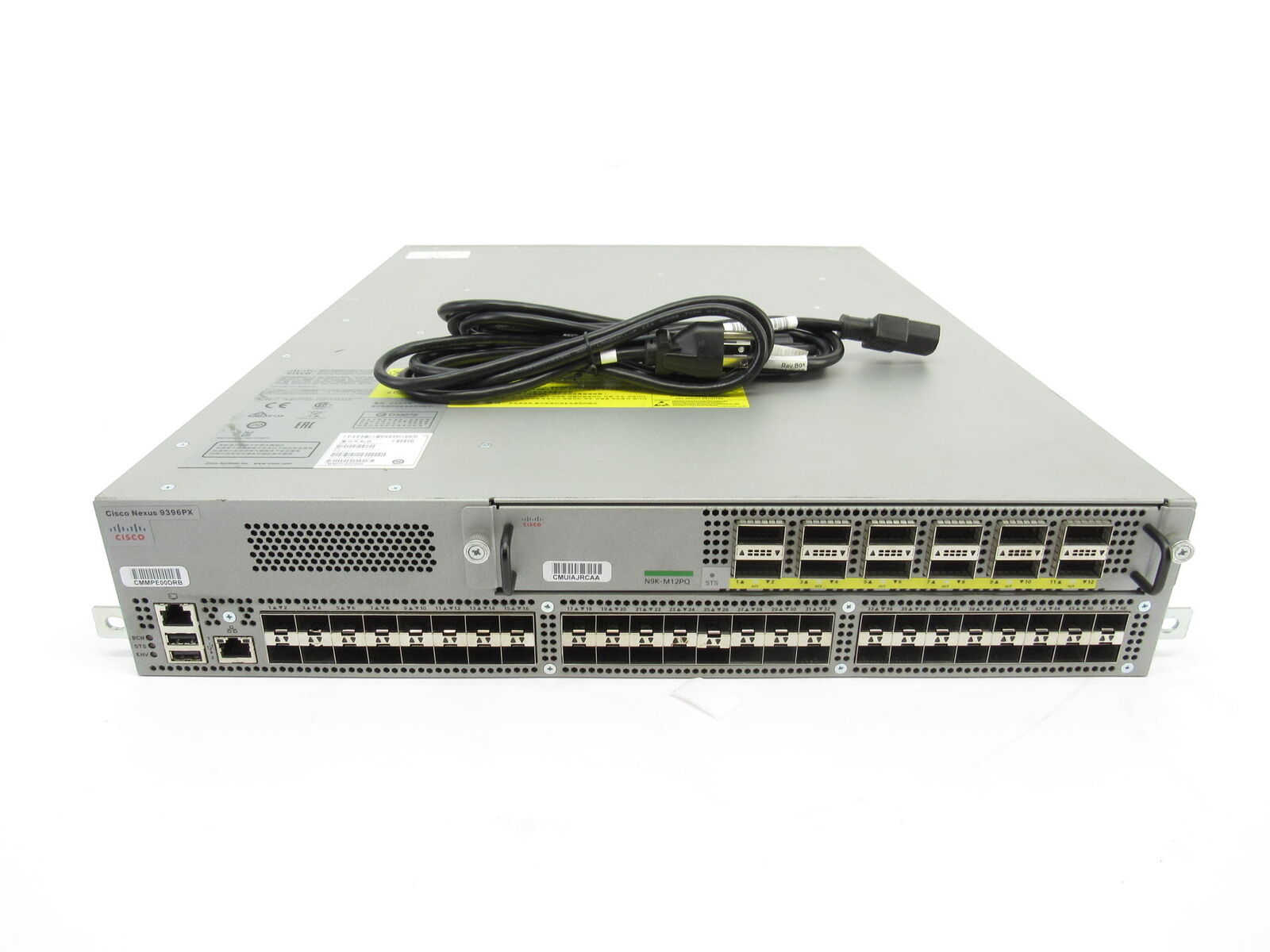 Cisco Nexus N9K-C9396PX 48-Port 1/10G SFP+ 12-Port 40G QSFP N9K-M12PQ Dual-Power