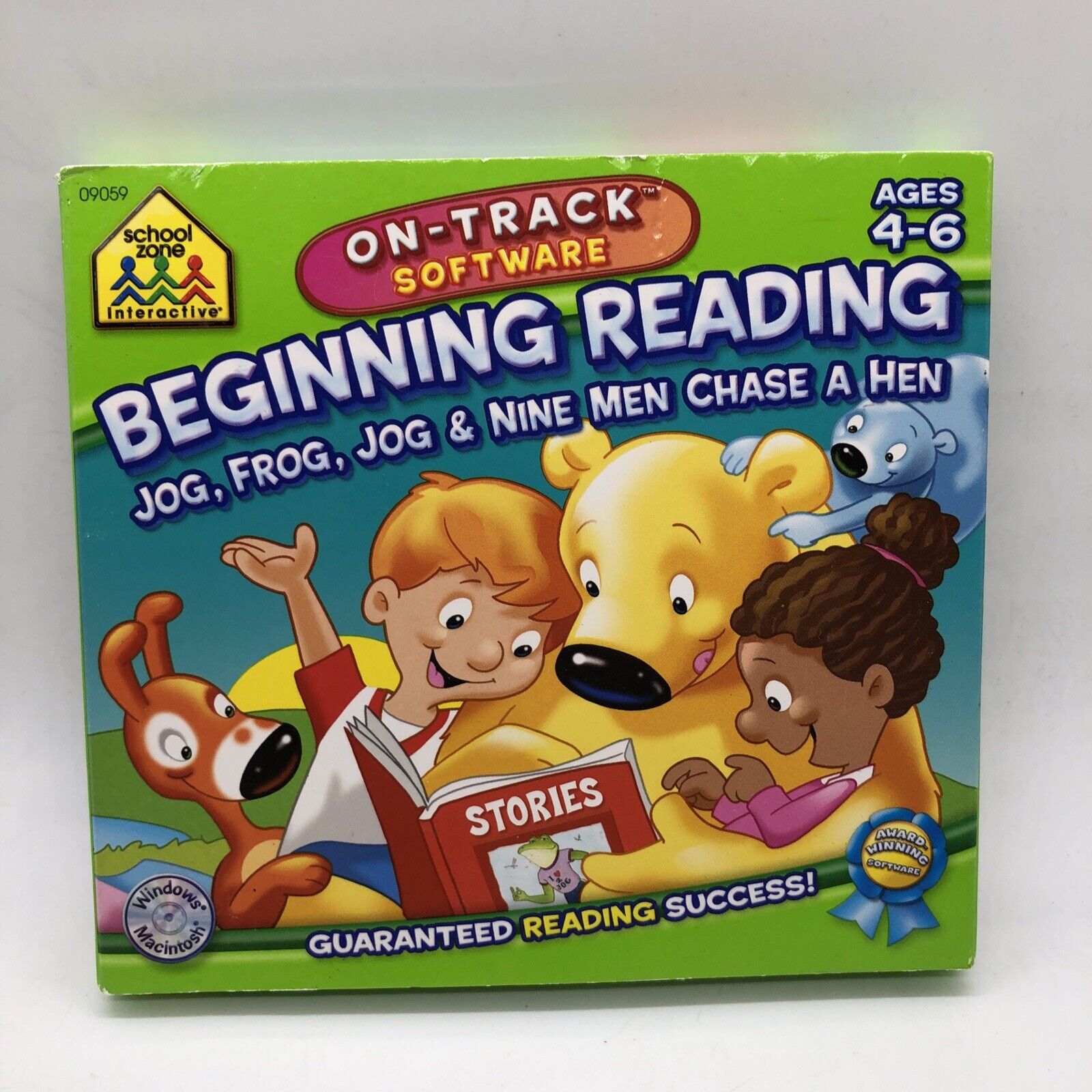 School Zone Interactive Software Pre School Beginning Reading Joy, Frog, Jog
