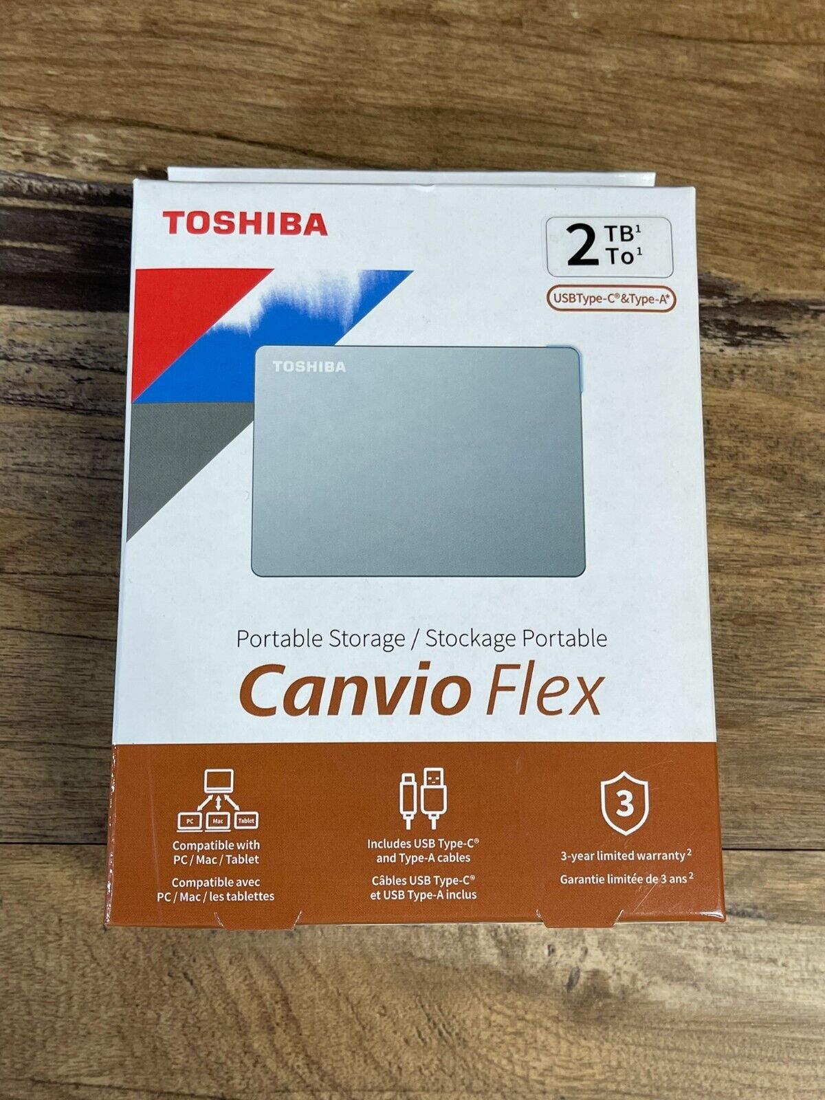 Toshiba Canvio Flex 2TB, 2.5 inch SSD Portable External Hard Drive