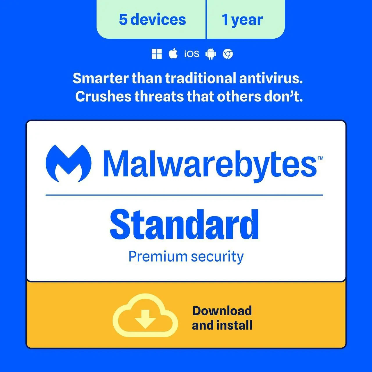 NEW 2026 Malwarebytes Anti-Malware Premium 5 PCs / 1 Year Cybersecurity Emailed NEW 2026 Malwarebytes Anti-Malware Premium 5 PCs / 1 Year Cybersecurity Emailed