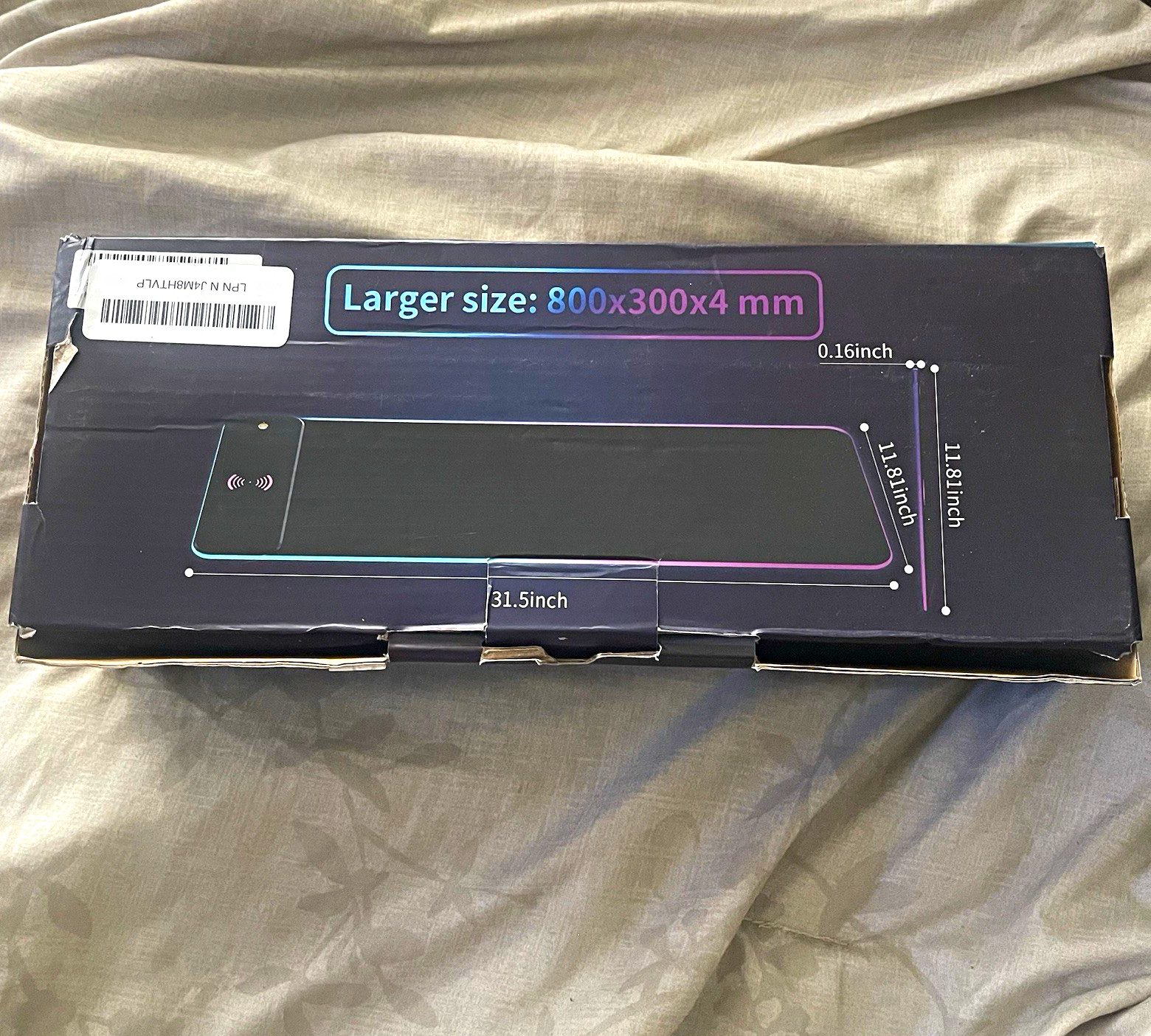 SCHKNER 15W RGB Gaming Mouse Pad Desk Mat w/ Wireless Charging 31.5x11.8 Black SCHKNER 15W RGB Gaming Mouse Pad Desk Mat w/ Wireless Charging 31.5x11.8 Black