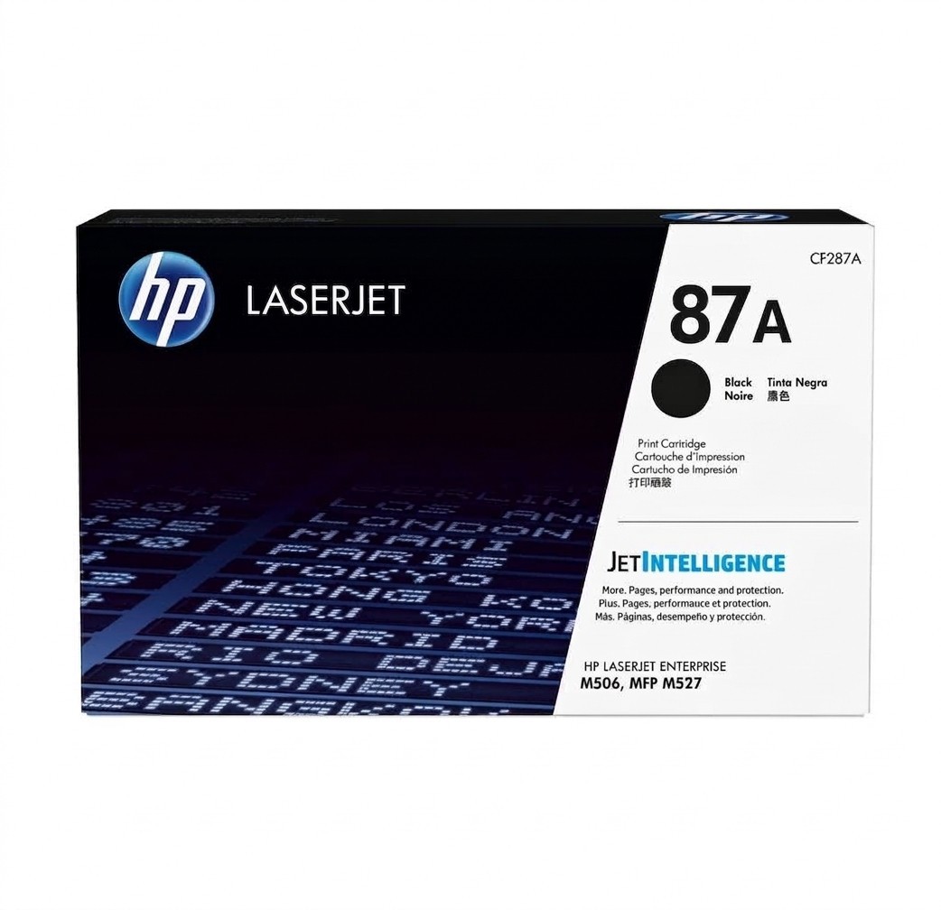 HP 87A Genuine OEM Black Toner Cartridge CF287A, Standard Yield, 9000 Pages
