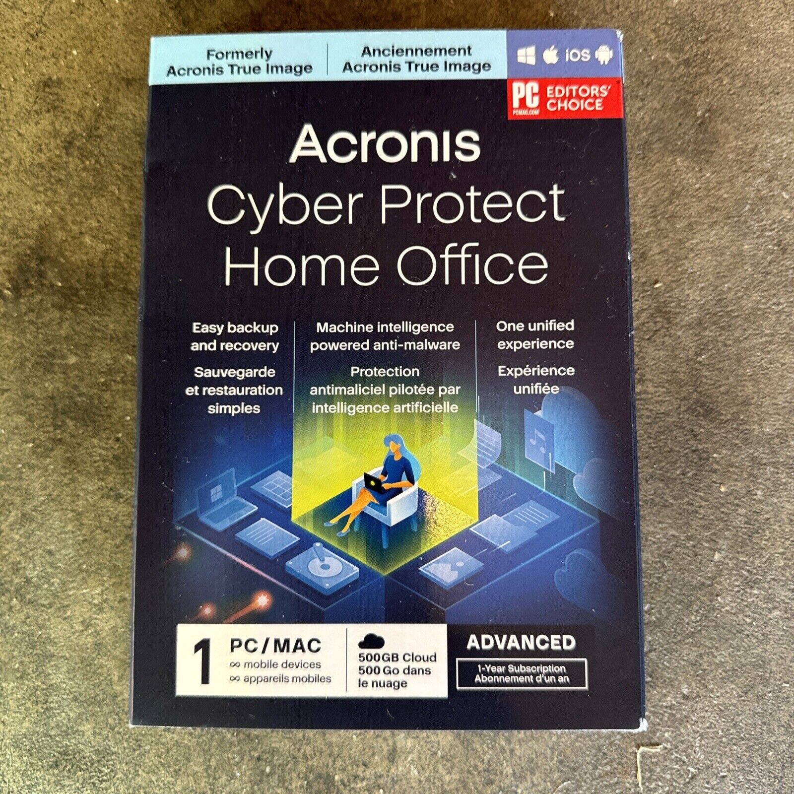ACRONIS CYBER PROTECTION HOME OFFICE ESSENTIALS, FOR 1 PC/MAC