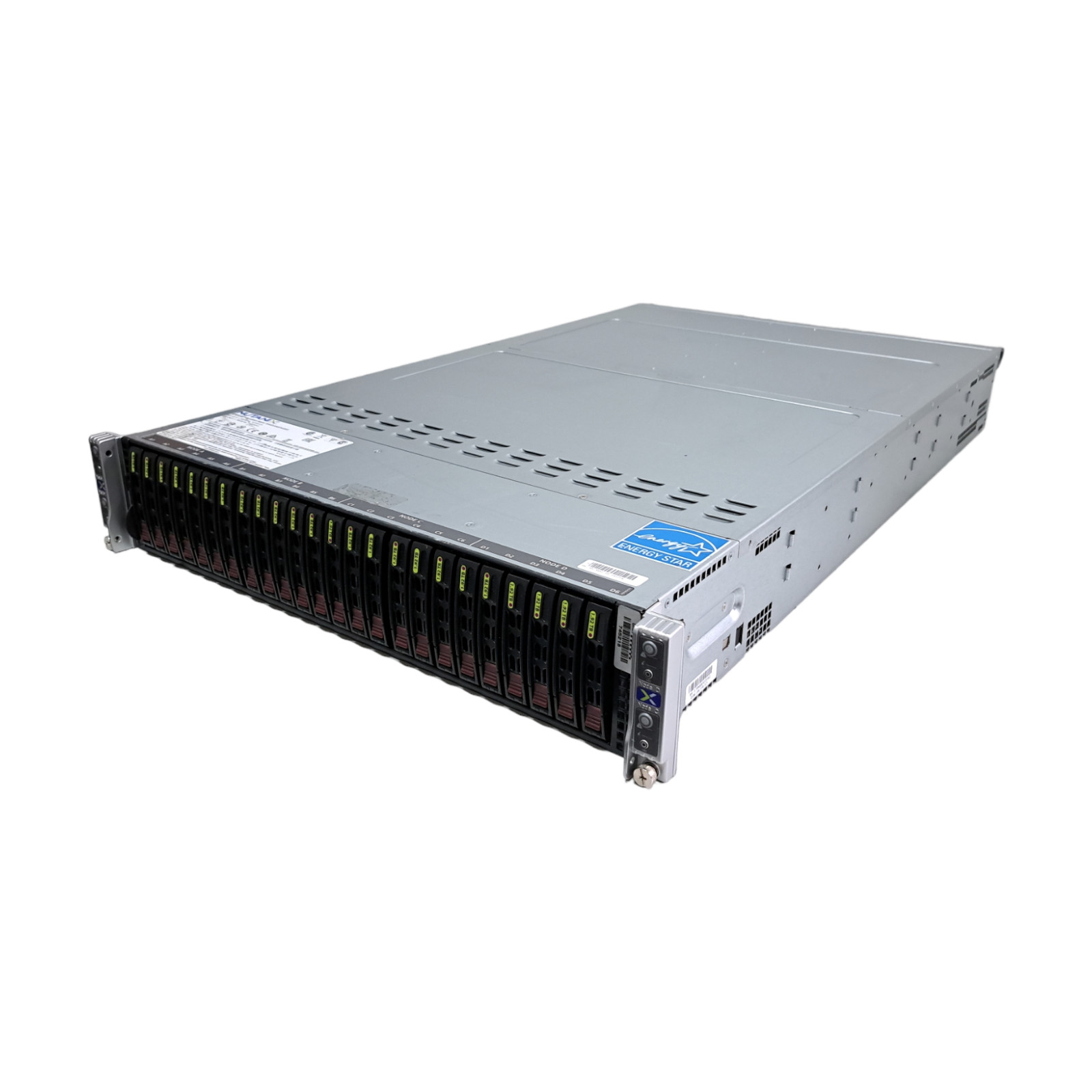 Supermicro 2028TP-HC0R X10DRT-P 3008 SAS-3 24X SFF Quad 4-Node Rack Server Supermicro 2028TP-HC0R X10DRT-P 3008 SAS-3 24X SFF Quad 4-Node Rack Server