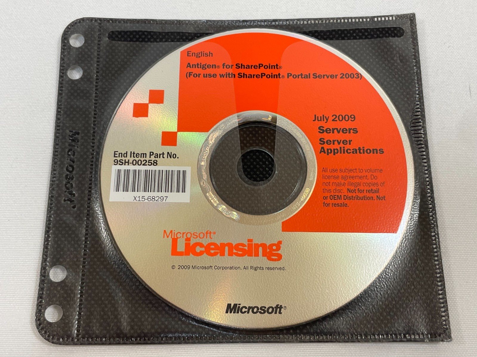 Microsoft Antigen for SharePoint Portal Server 2003 DVD Windows Software Microsoft Antigen for SharePoint Portal Server 2003 DVD Windows Software