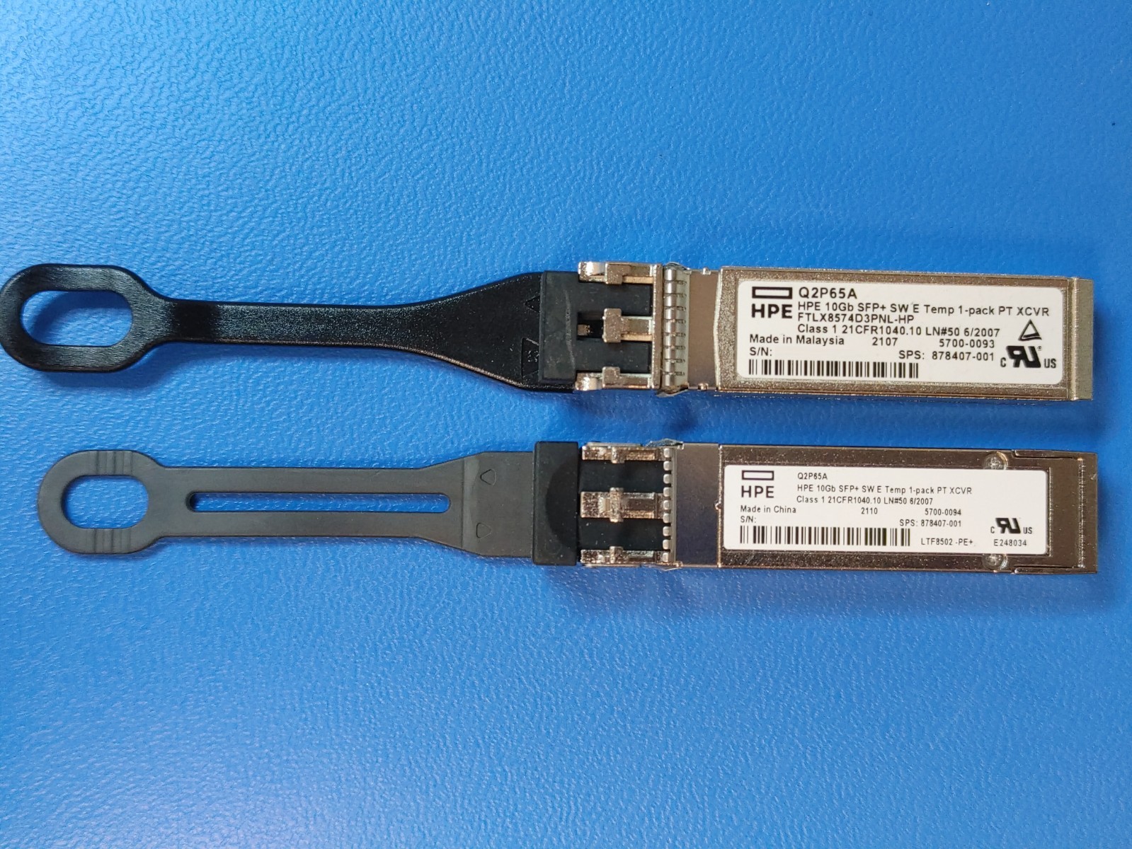 LOT of 10 HPE Q2P65A 10Gb SFP+ Short Wave 850nm Optical Transceiver Module LOT of 10 HPE Q2P65A 10Gb SFP+ Short Wave 850nm Optical Transceiver Module