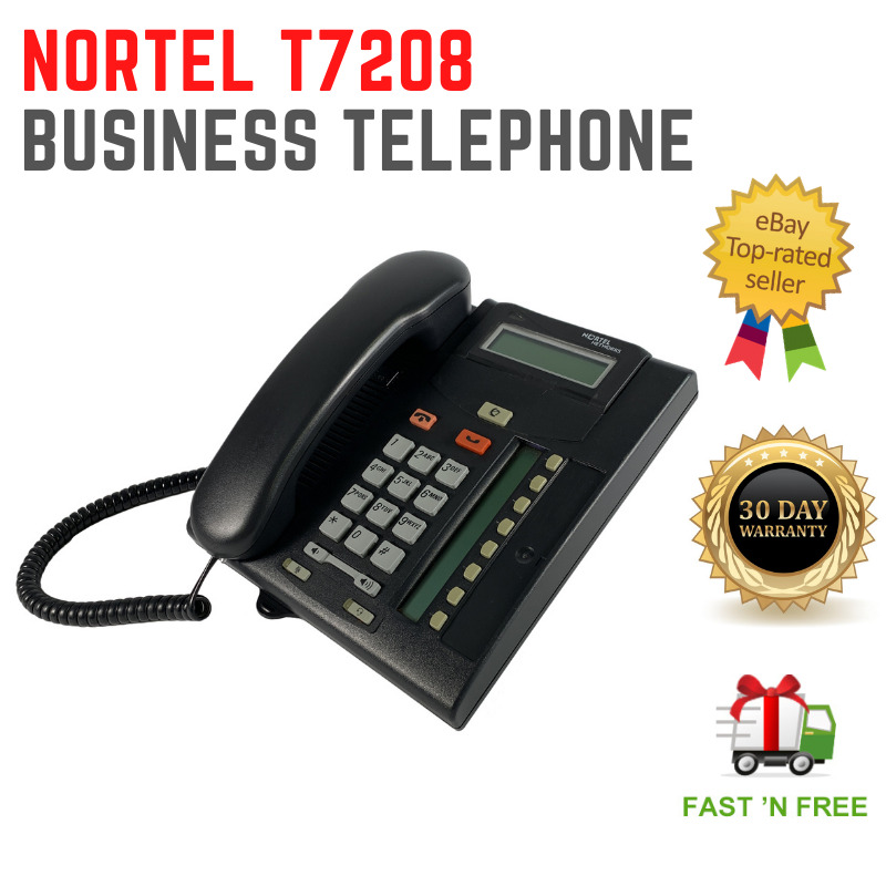 Avaya / Nortel Norstar T7208 Charcoal Business Display Telephone