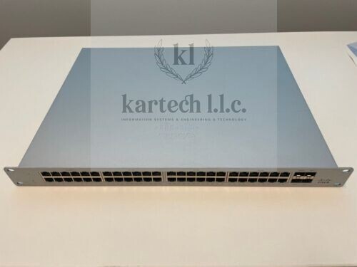 Unclaimed Cisco Meraki MS120-48LP-HW 48-Port PoE  Managed Ethernet Switch