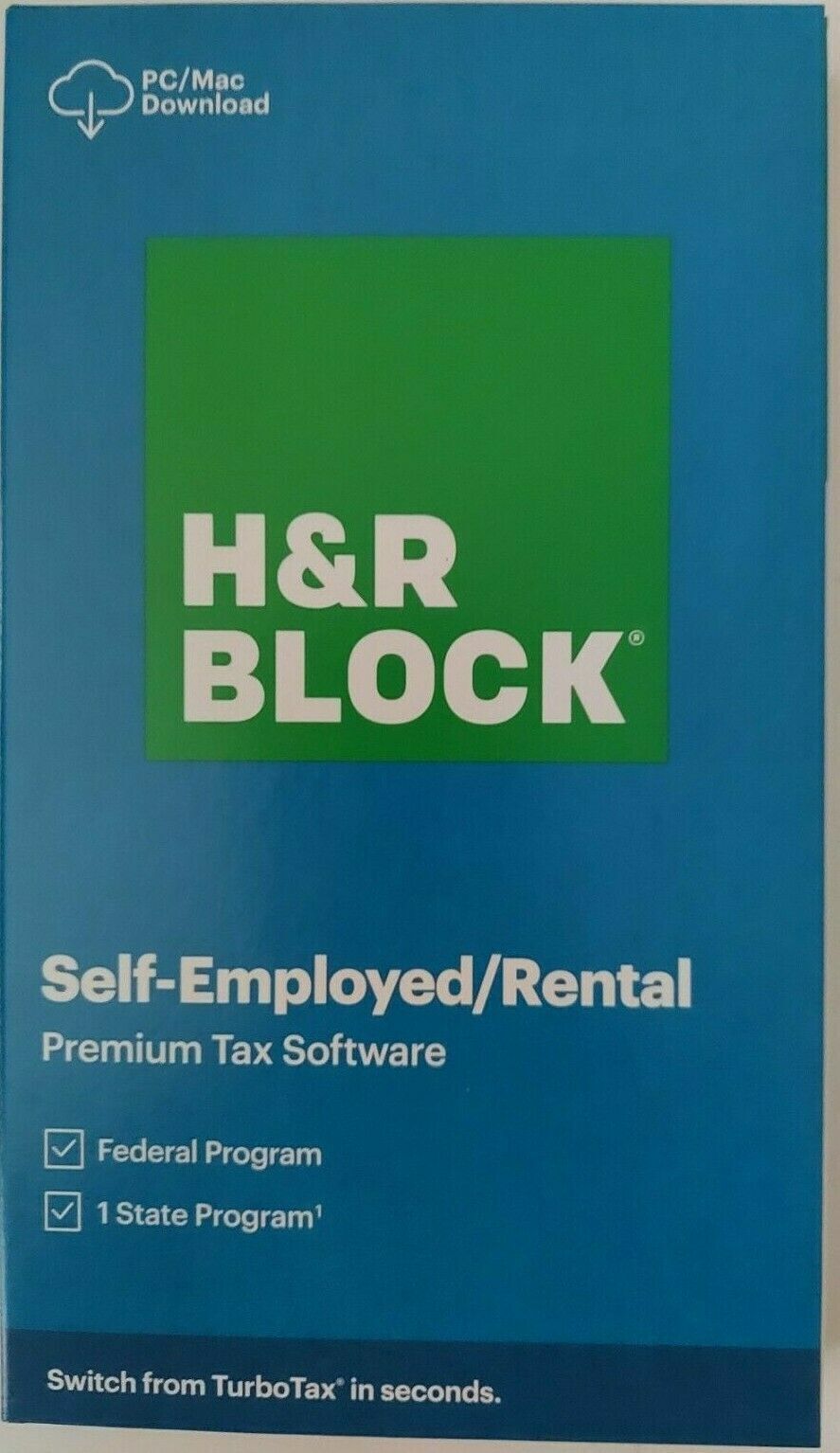 H&R BLOCK Tax Software Premium 2020 SELF Employed Rental PC Windows/Mac  