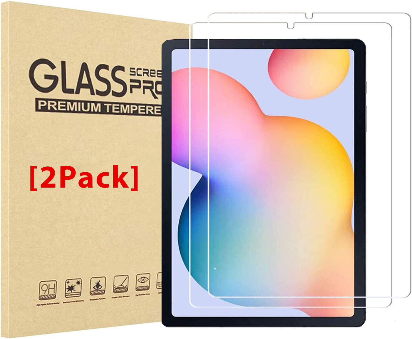 2Pack Tempered Glass Screen Protector For Samsung Galaxy Tab S6 Lite 10.4\