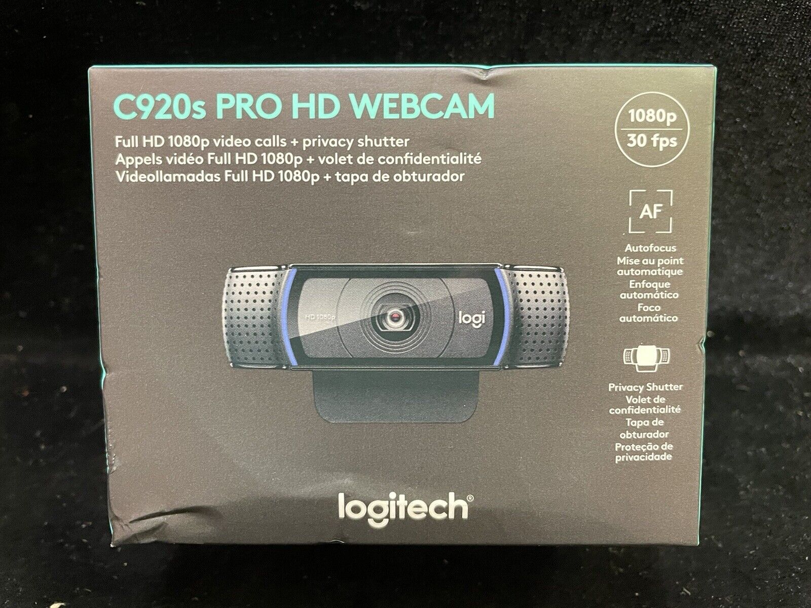 Authentic Logitech C920s Pro HD 1080p Webcam w/ Privacy Shutter NEW (B9513)