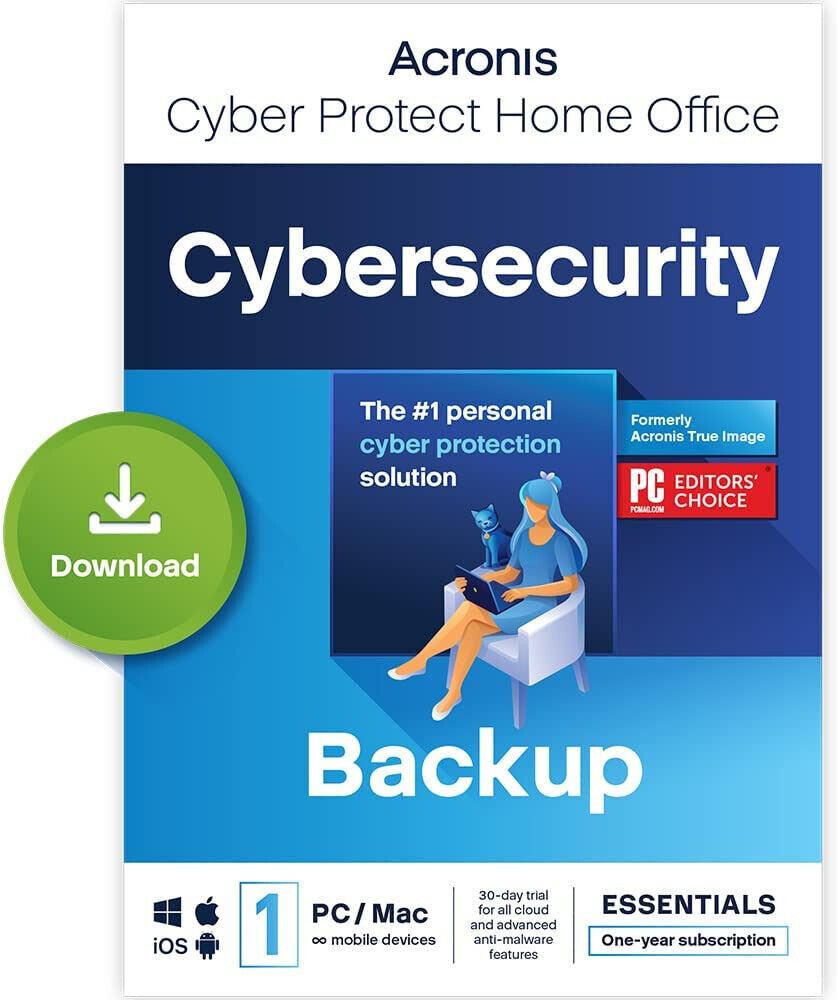 Acronis Cyber Protect Home Office PC/Mac Essentials - Serial # Only