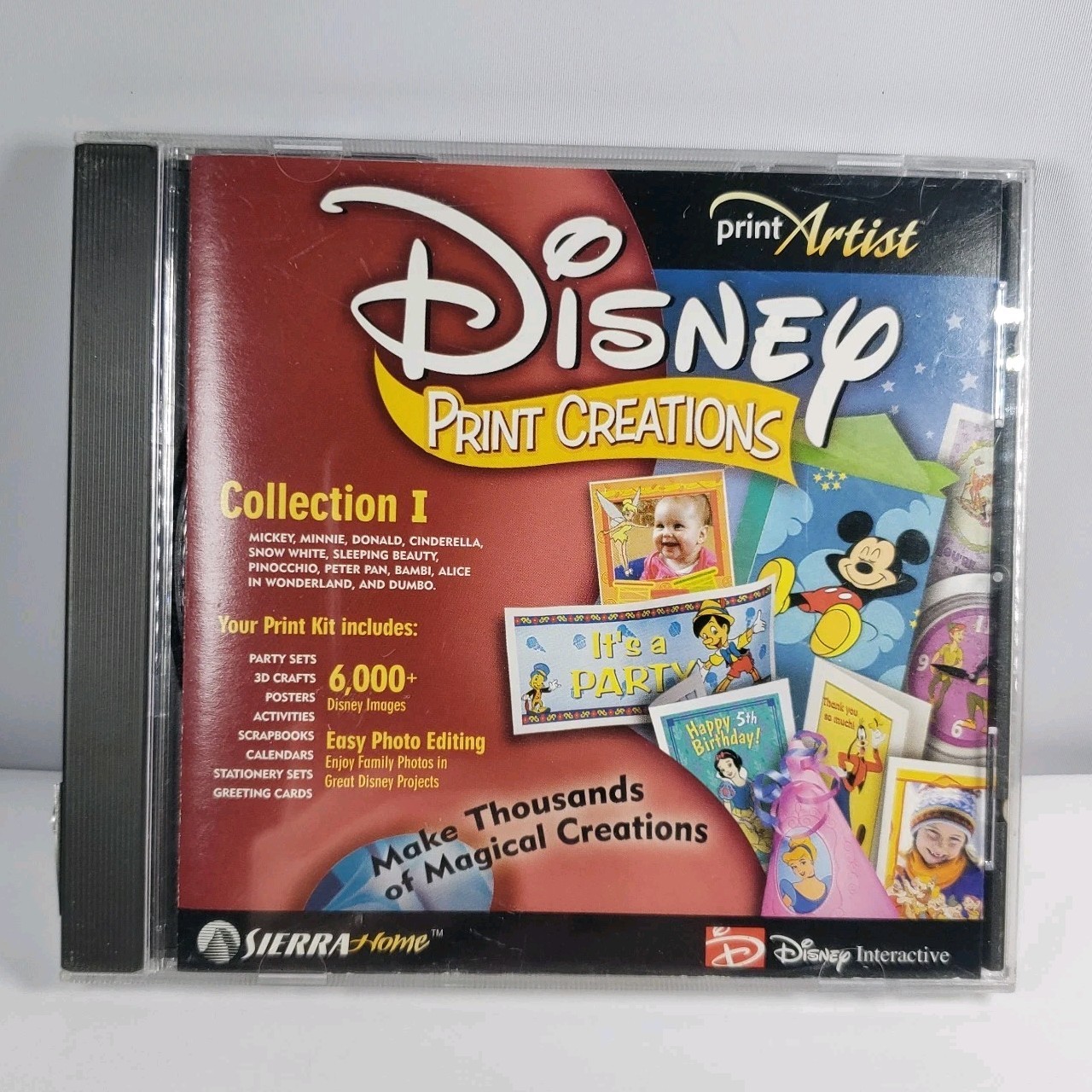 Print Artist Disney Print Creations Movie Collection 1 PC CD ROM Windows Print Artist Disney Print Creations Movie Collection 1 PC CD ROM Windows