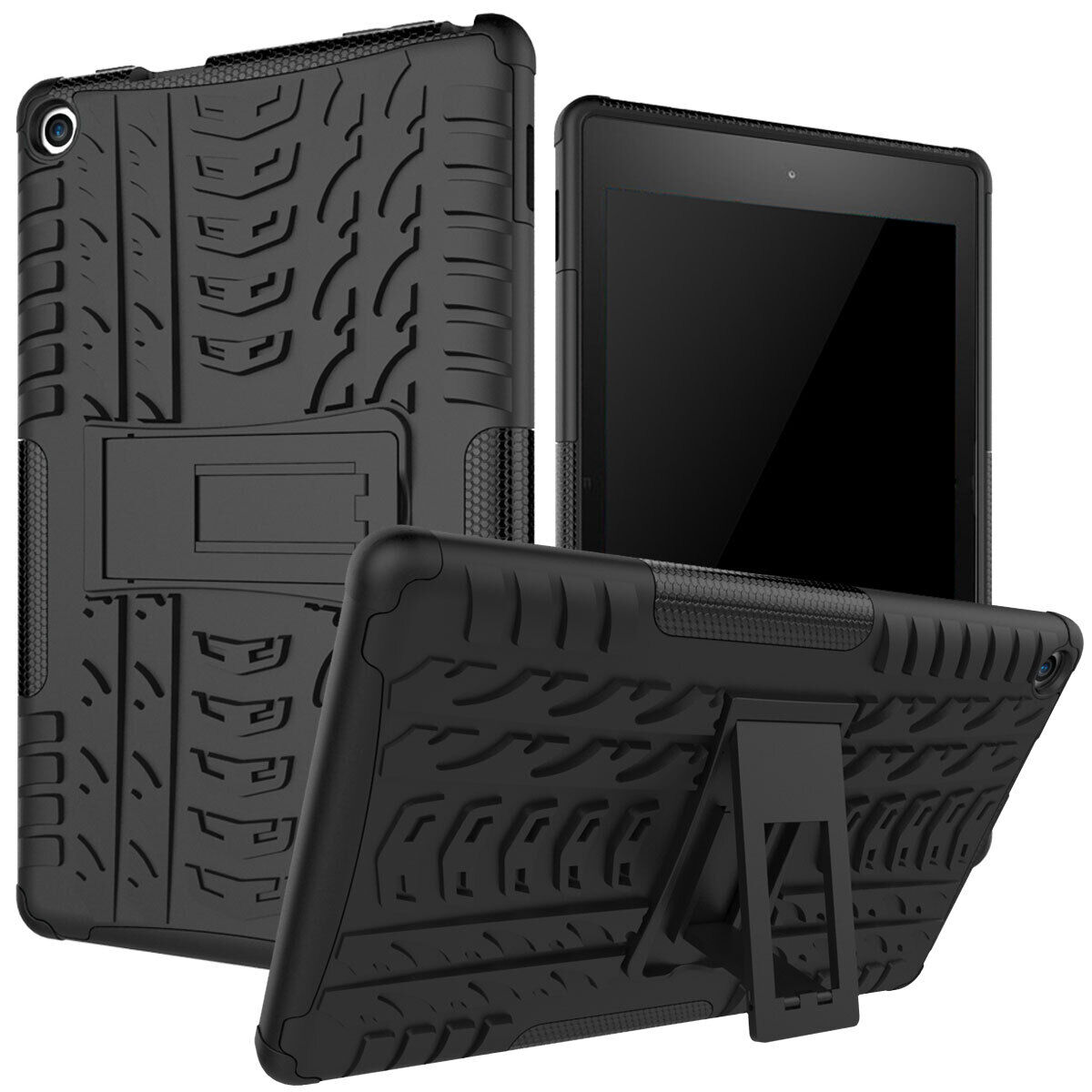 Amazon Kindle Fire HD8 (2022) Shockproof Hard Hybrid Protective Stand Case Cover