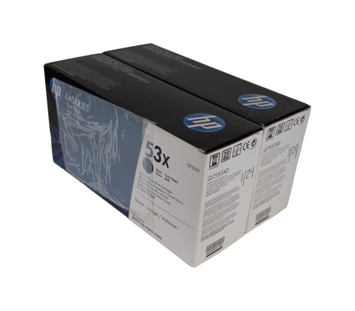 NEW HP 53X 2 Pack Black Toner Cartridge Q7553X HP LaserJet M2727 mfp P2014 P2015