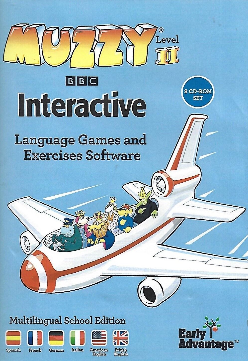 Muzzy Interactive Level II: Language Games and Exercises Software (CD, 8-Discs)