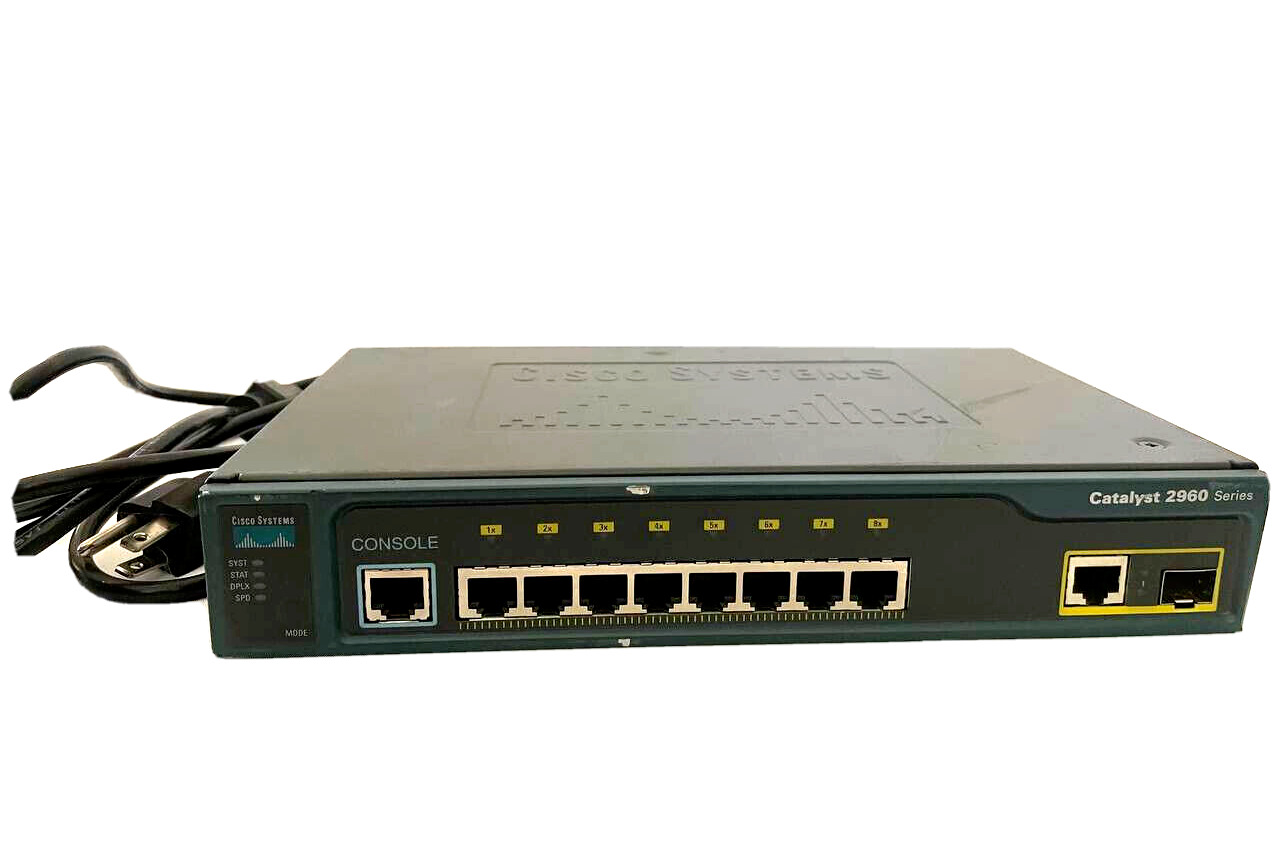 Cisco Systems Catalyst 2960 Series WS-C2960-8TC-L 8 Port Ethernet Switch