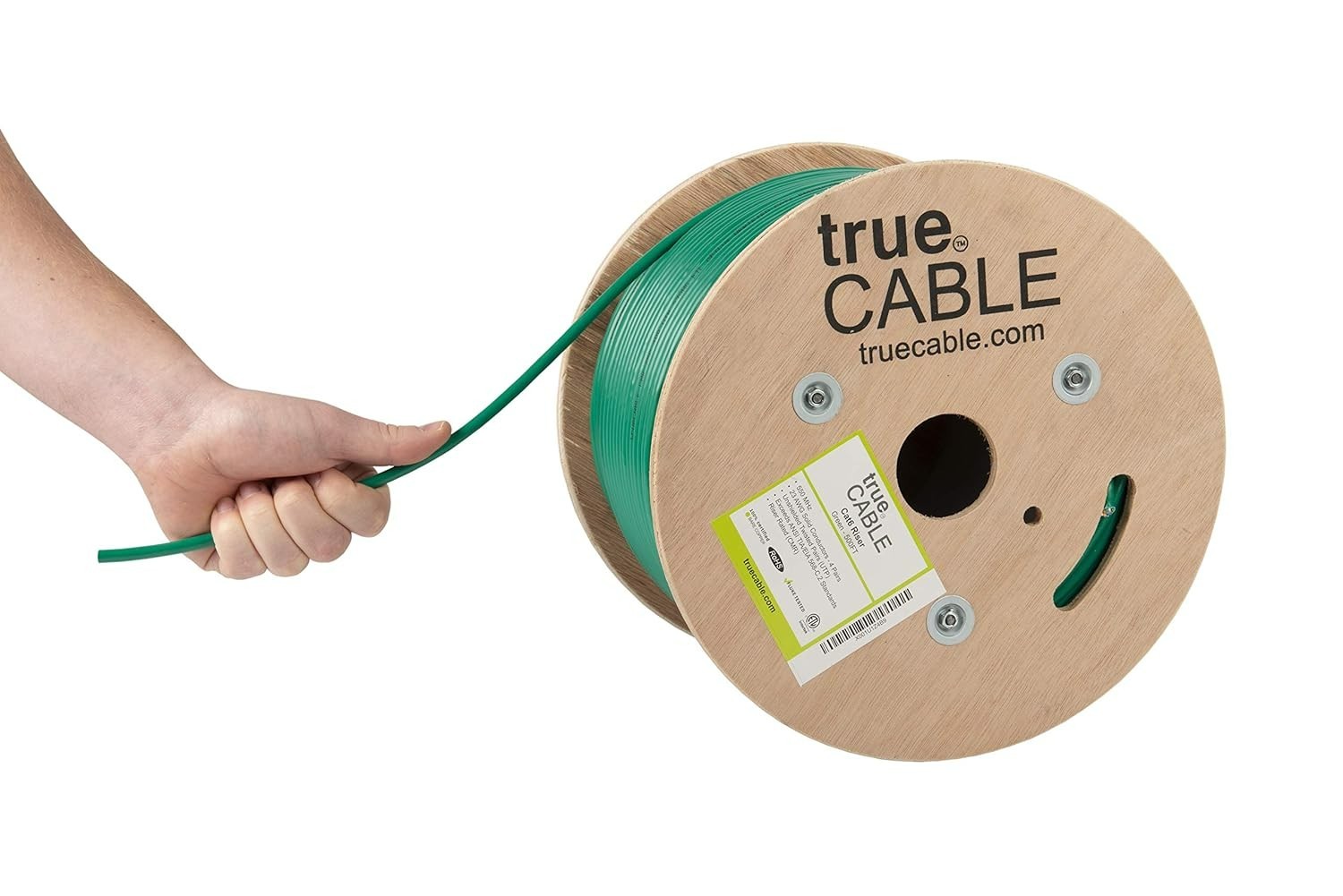 True Cable Cat6 Riser CMR Ethernet Cable 500 Ft Green Bulk Network Wire NEW True Cable Cat6 Riser CMR Ethernet Cable 500 Ft Green Bulk Network Wire NEW