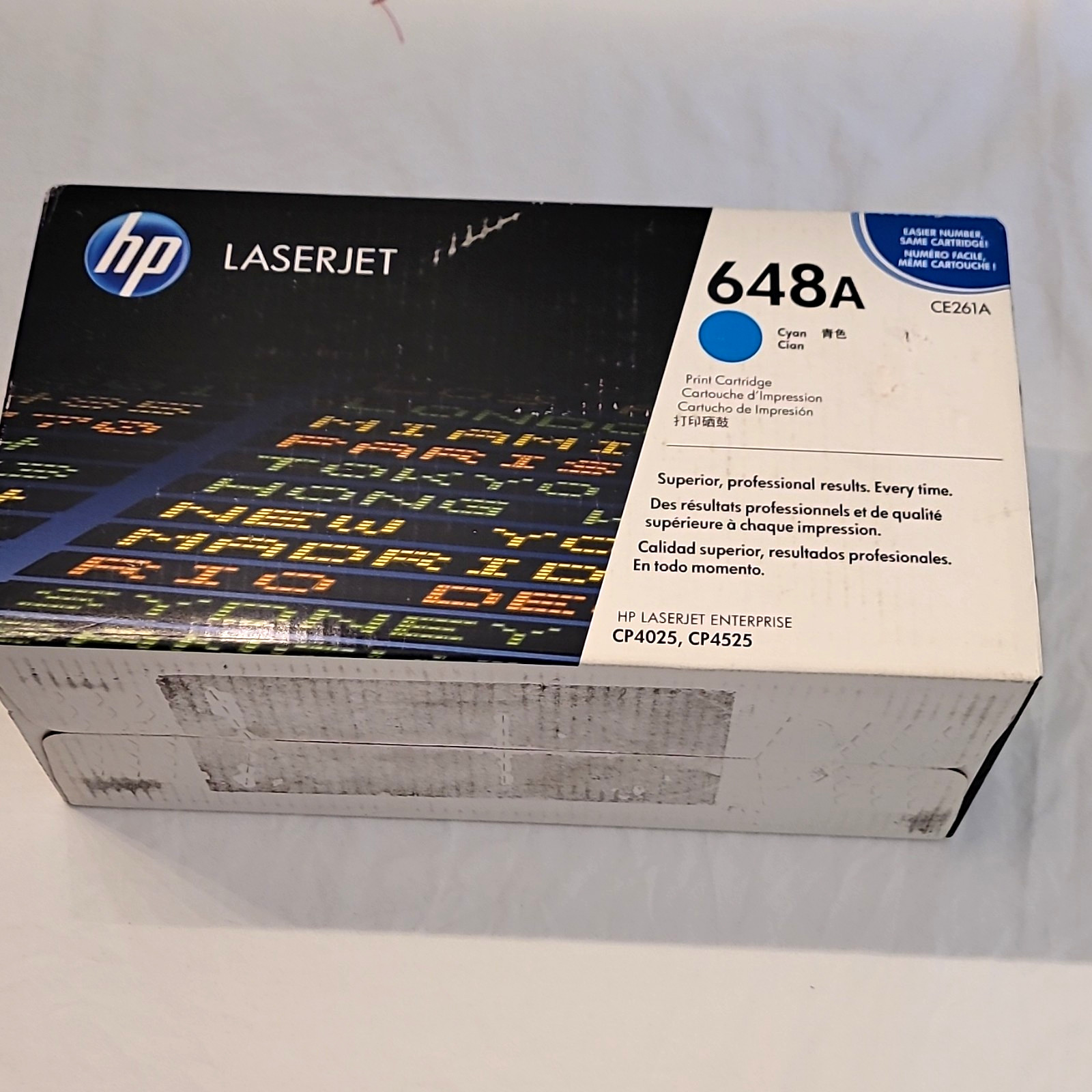(NEW Genuine Sealed) HP 648A Cyan Original LaserJet Toner Cartridge, CE261A