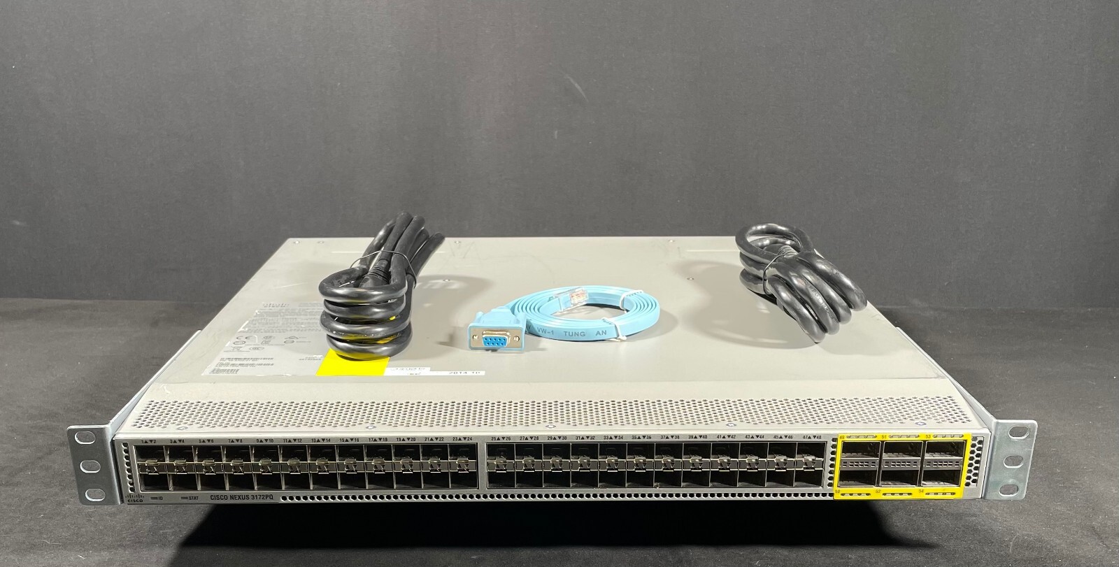 Cisco Nexus N3K-C3172PQ-10GE 48x 10G 6x 40Ge QSFP Switch W/Dual Power-Fast Ship Cisco Nexus N3K-C3172PQ-10GE 48x 10G 6x 40Ge QSFP Switch W/Dual Power-Fast Ship