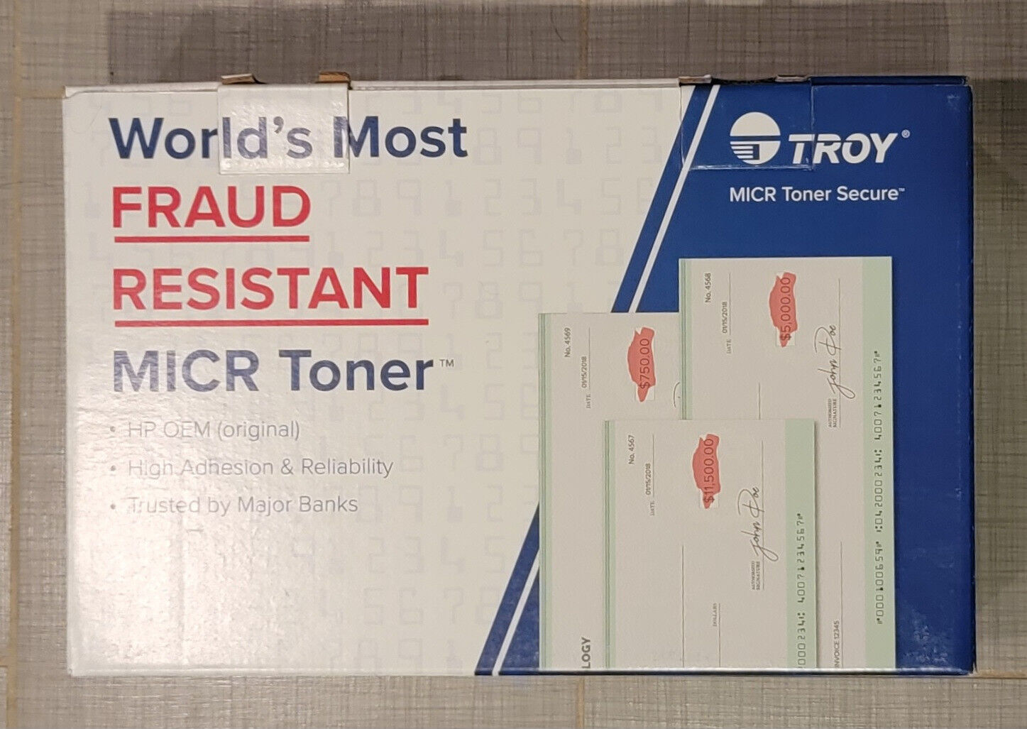 New Troy MICR Toner Secure 02-81585-001 Open Box