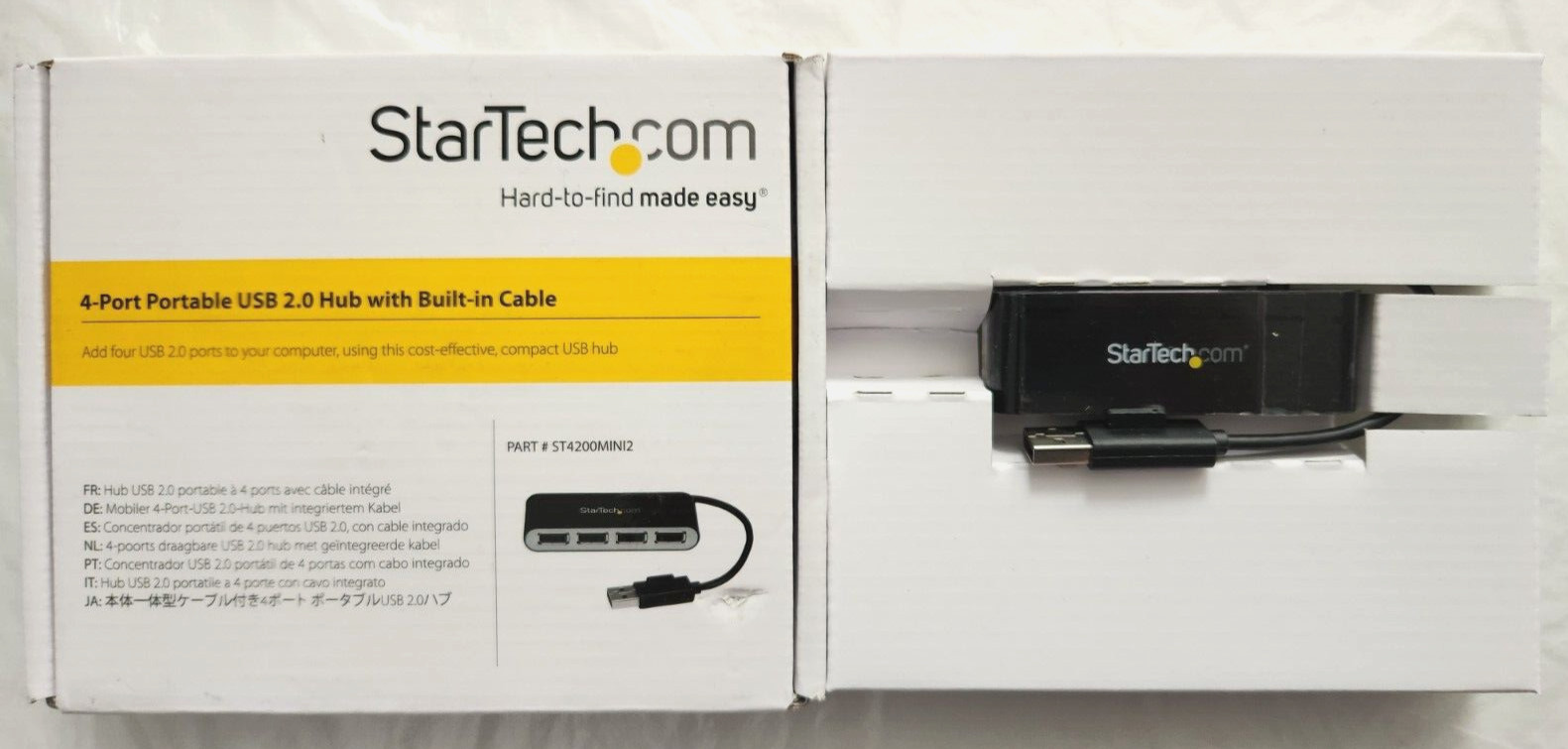 StarTech.com 4 Port USB 2.0 Hub Small Travel USB Hub #ST4200MINI2 StarTech.com 4 Port USB 2.0 Hub Small Travel USB Hub #ST4200MINI2