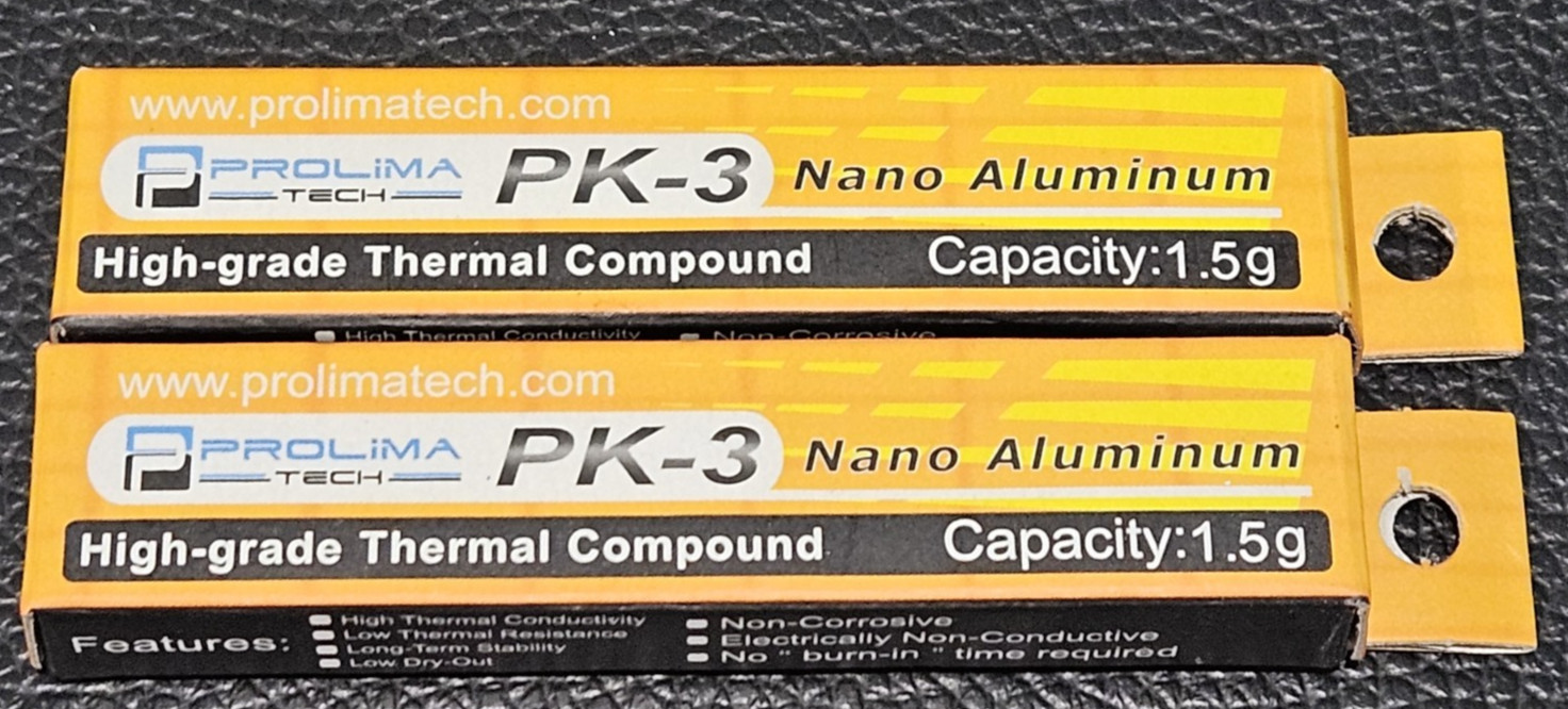 2 Packs of Prolimatech PK-3 Nano Aluminium Thermal Compound 1.5g - 2 Packs of Prolimatech PK-3 Nano Aluminium Thermal Compound 1.5g -