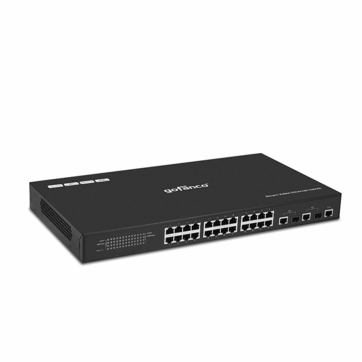 gofanco 24-Port Smart Video Ethernet Switch For HDMI Distribution (Version 2)