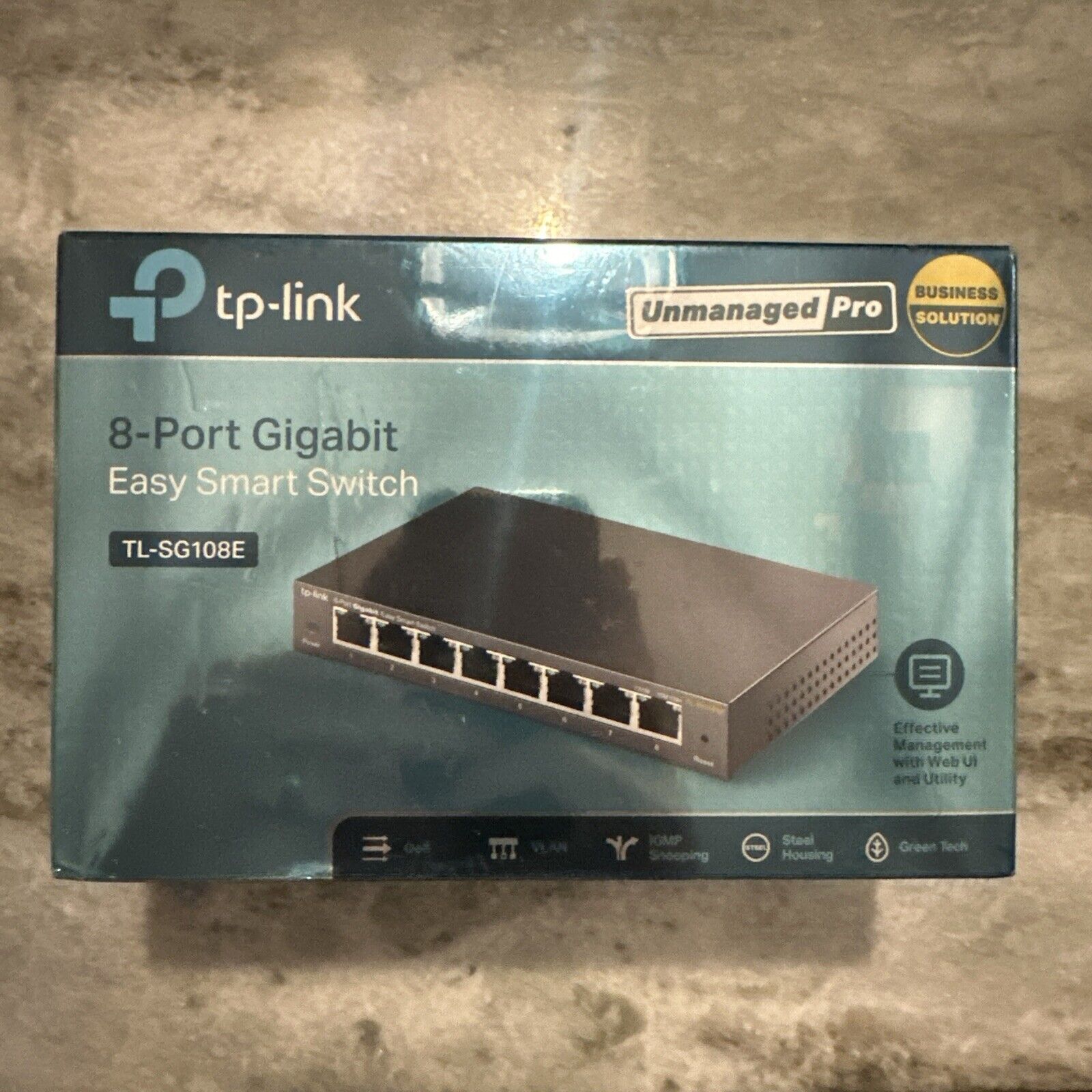 TP-LINK  8 Port Gigabit Ethernet Easy Smart Switch Network Desktop TL-SG108E New