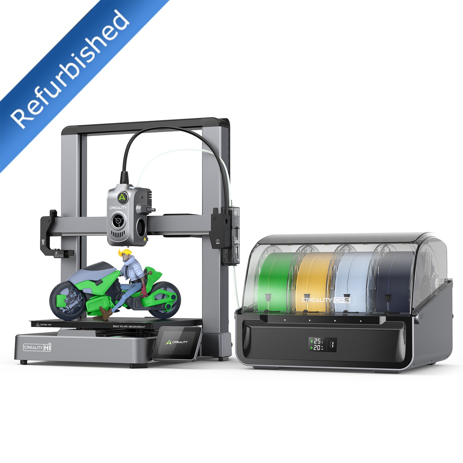 【Refurbished】Creality Hi Combo 3D Printer MultiColor Printing 500mm/s Speed