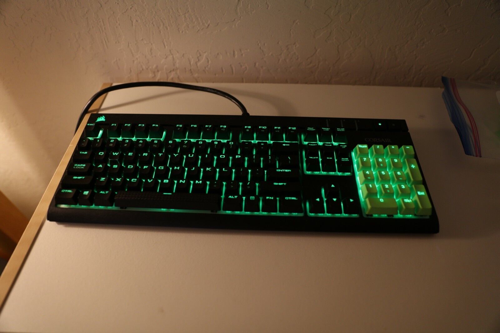 Corsair Strafe RGB Keyboard With Cherry Silent Red Switches And Extra Keycaps