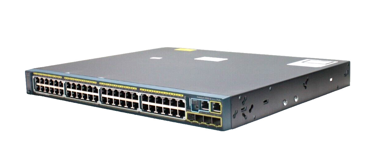 Cisco Catalyst 2960-S 48 Port PoE+ Network Switch WS-C2960S-48FPS-L**