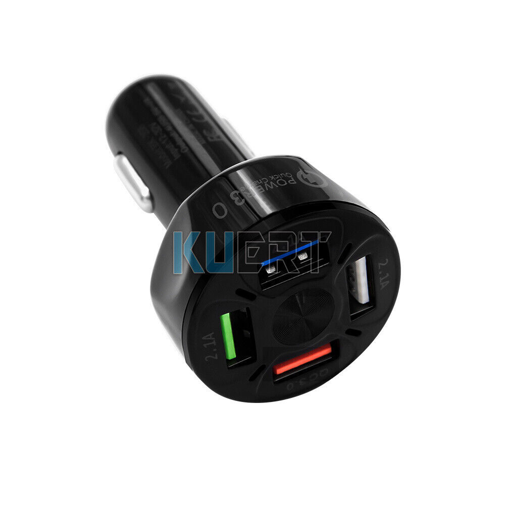 3 4 5 USB Port Fast Car Charger Adapter For iPhone Samsung Android Cell phone