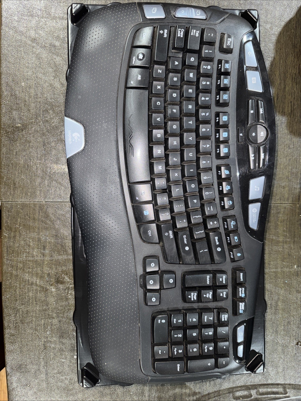 Logitech Cordless Desktop Wave Keyboard Only No Dongle 920-000264 Logitech Cordless Desktop Wave Keyboard Only No Dongle 920-000264