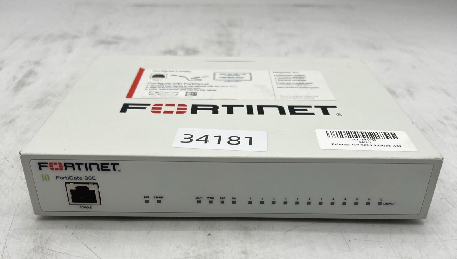 Fortinet FortiGate 80E 12 Ports Firewall Appliance Fortinet FortiGate 80E 12 Ports Firewall Appliance
