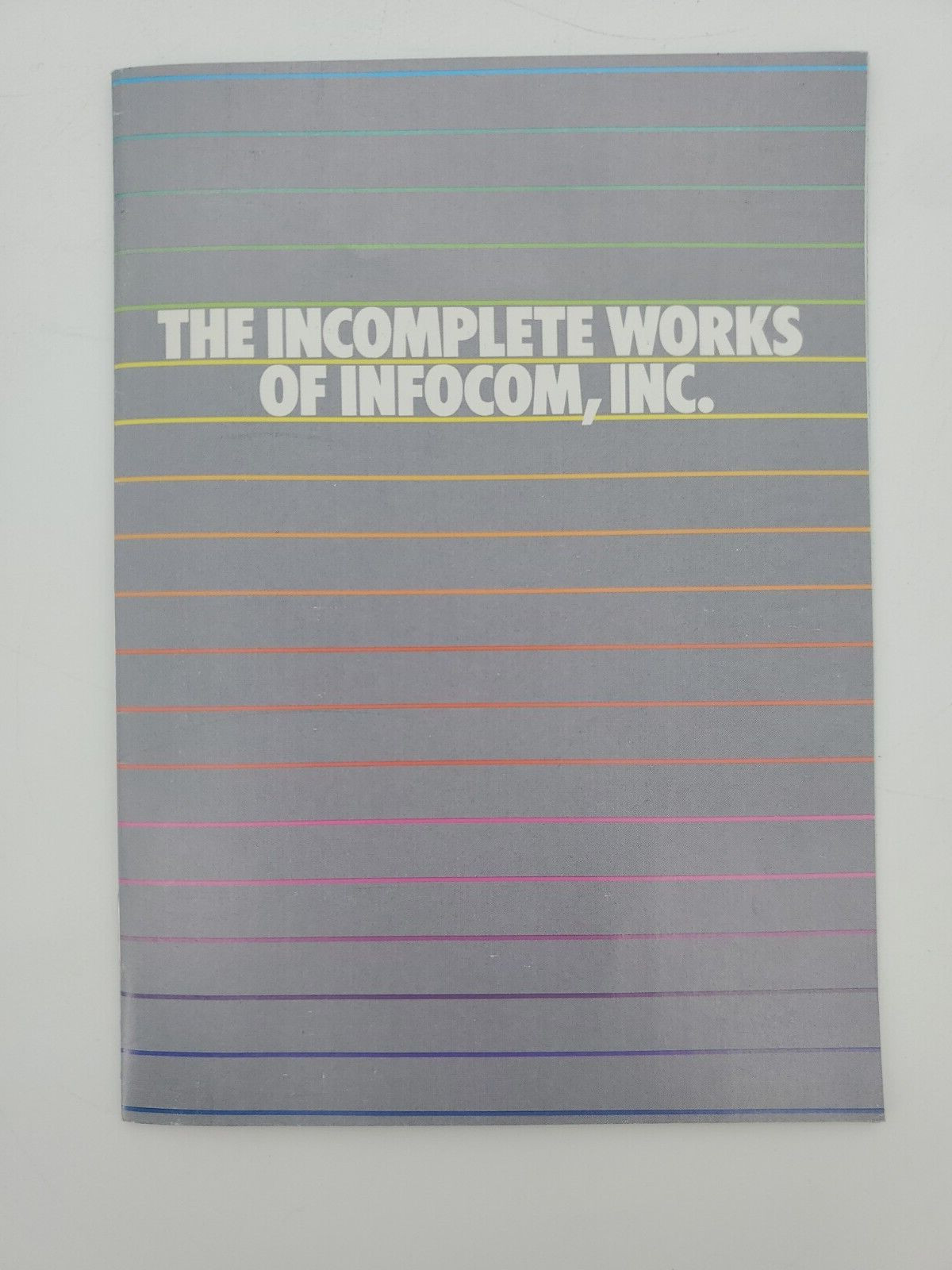 Vintage 1984 The incomplete works of infocom inc sales brochure