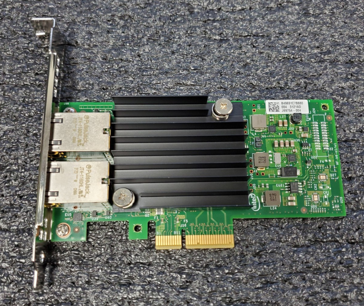 Dell Intel X550-T2 10GbE Dual Port Network Card Full Height 04V7G2 Dell Intel X550-T2 10GbE Dual Port Network Card Full Height 04V7G2