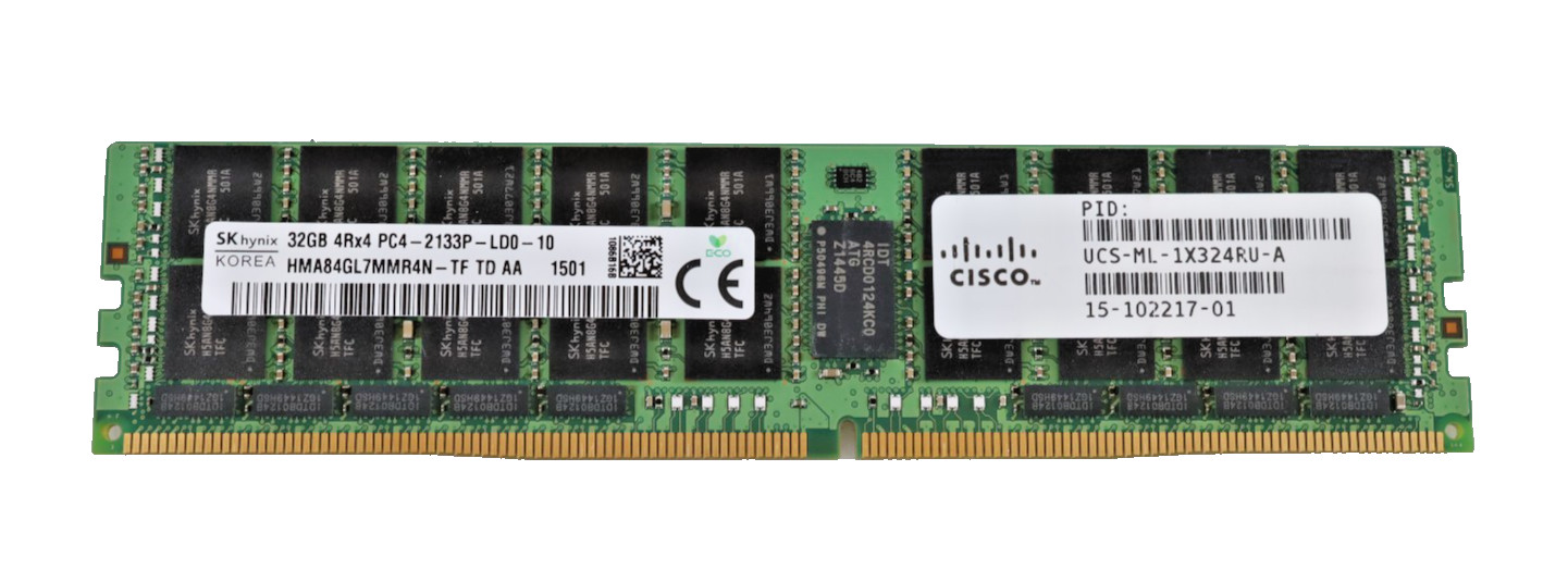 32GB SK Hynix HMA84GL7MMR4N-TF PC4-2133P DDR4 LRDIMM Server Memory