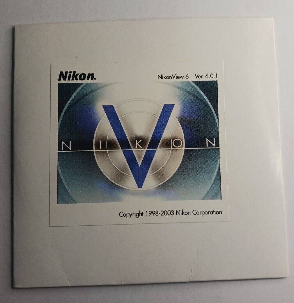 NIKON View 6 Software CD-Rom, Version 6.0.1 for Mac or Windows, Coolpix NSA 2003