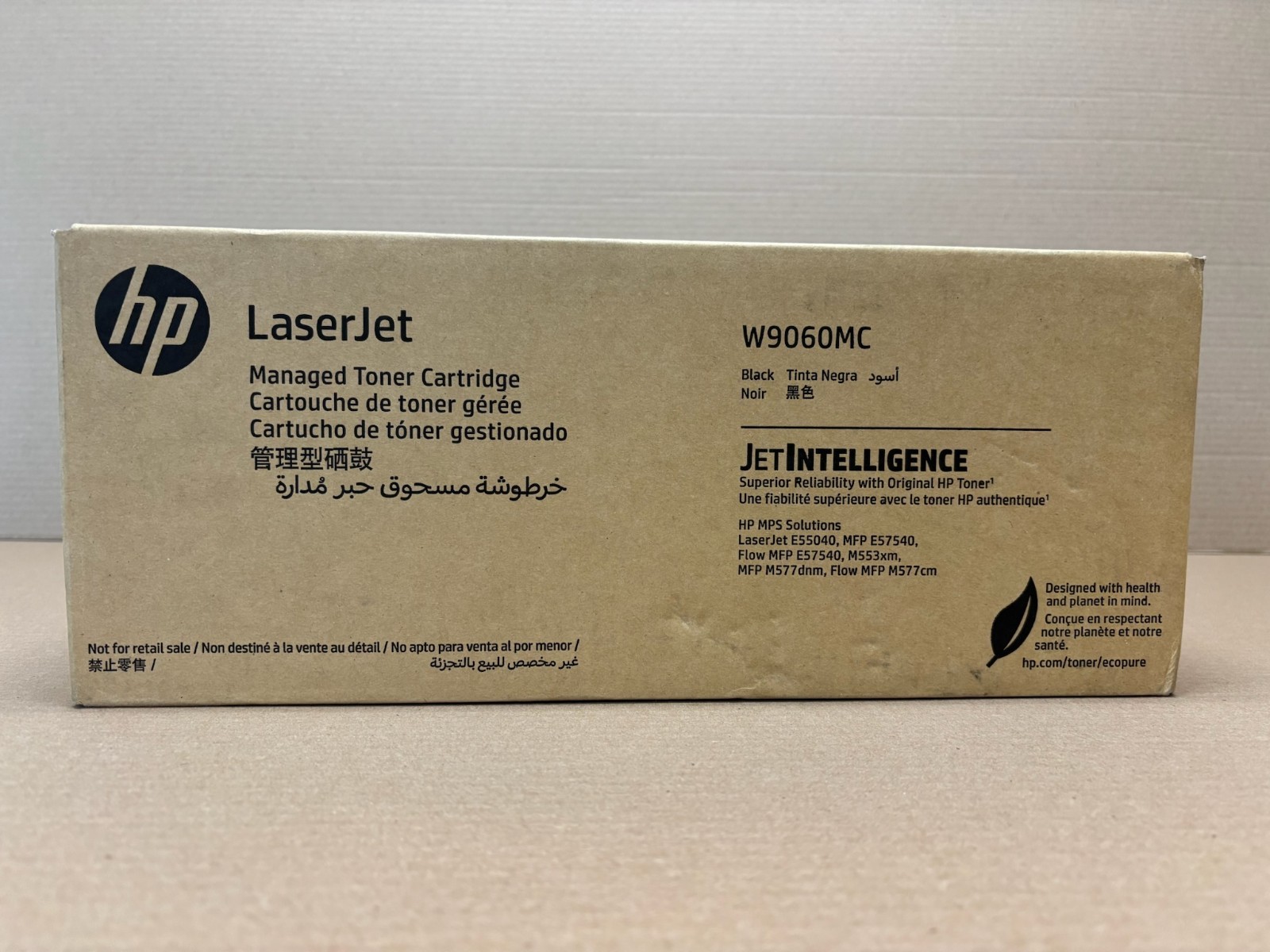 New Genuine HP E55040, E57540, M553xm, M577 Black Toner W9060MC New Genuine HP E55040, E57540, M553xm, M577 Black Toner W9060MC