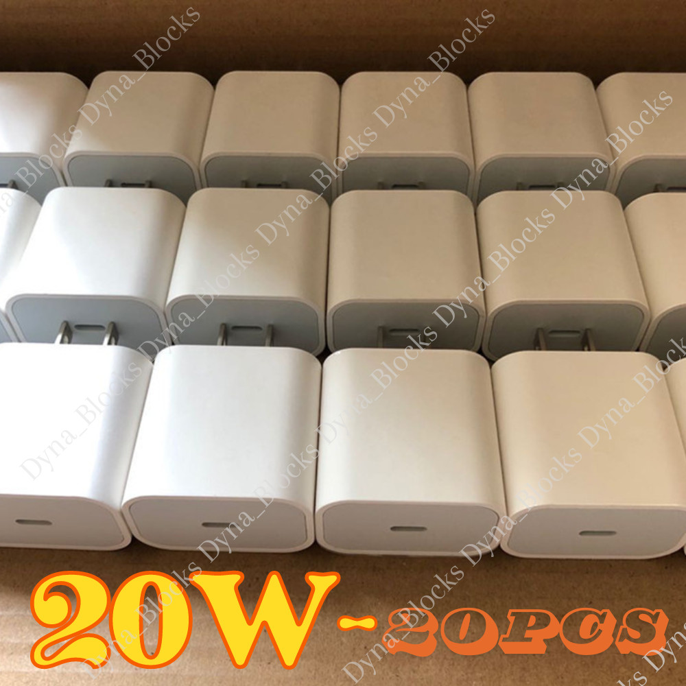 20x Lot 20W USB Type C Power Adapter Fast Charger Cube Block For iPhone Android 20x Lot 20W USB Type C Power Adapter Fast Charger Cube Block For iPhone Android