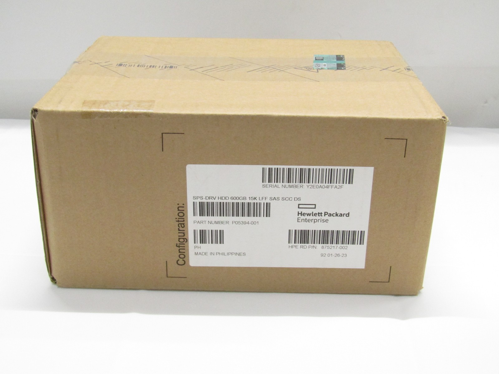 HPE P05394-001 600GB SAS 15K RPM 2.5 HPE P05394-001 600GB SAS 15K RPM 2.5