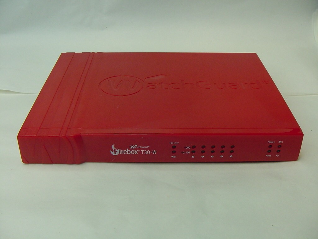 WATCHGUARD FIREBOX T30-W MODEL BS3AE5W - NO POWER CORD INCLUDED WATCHGUARD FIREBOX T30-W MODEL BS3AE5W - NO POWER CORD INCLUDED