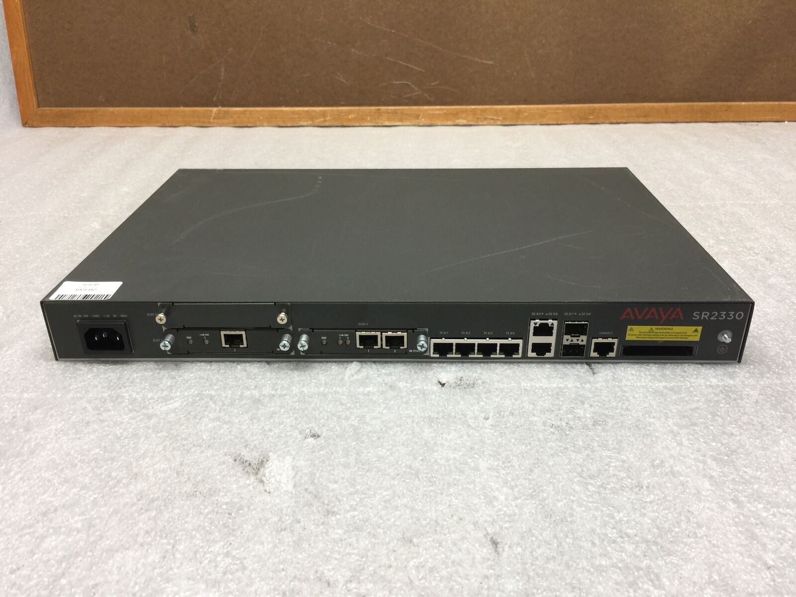 Avaya Nortel 3-Slot Secure Router SR2330, with 2 Cards, Tested and Working