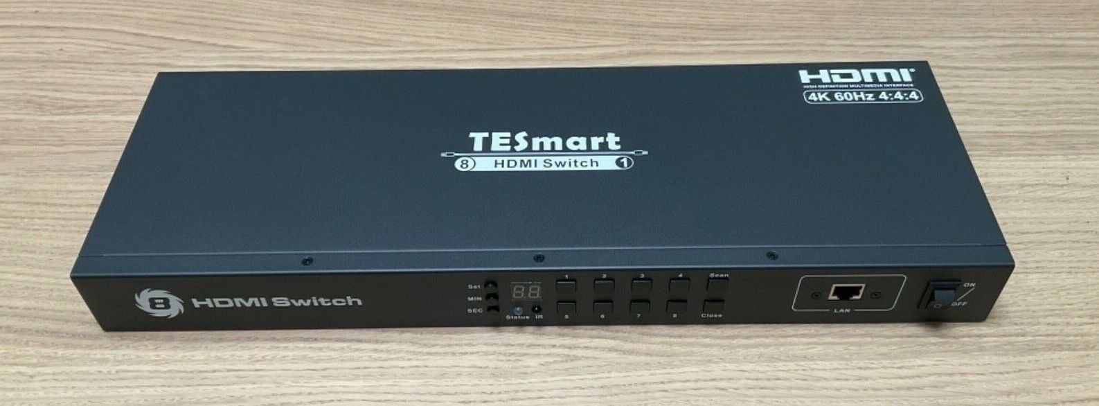 TESmart 8 Port HDMI Switch 8 Port Enterprise Grade 4K@60Hz UHD (HSW0801A1U)