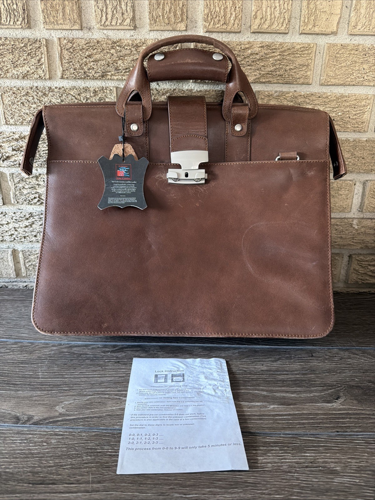 Amerileather Leather Legal Executive Briefcase Brown doctors $220 APC Amerileather Leather Legal Executive Briefcase Brown doctors $220 APC