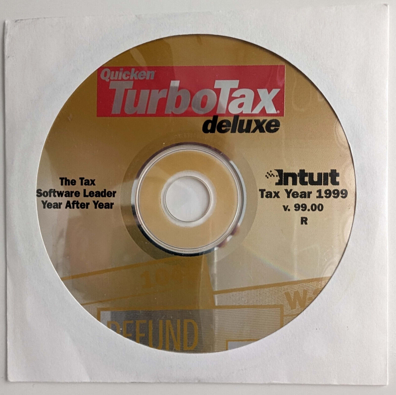ORIGINAL Intuit Quicken TurboTax™ Deluxe Tax Year 1999 V. 99.00 R GREAT COND