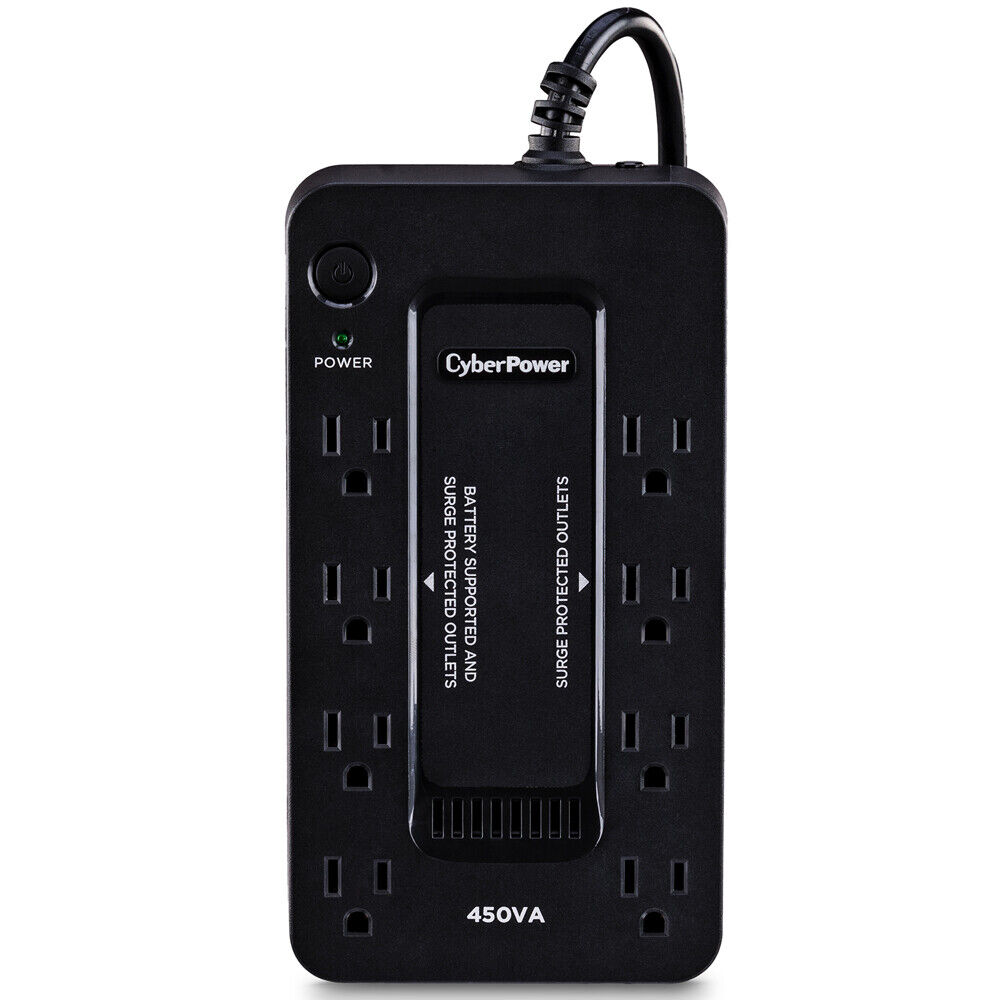 CyberPower UPS PC Battery Backup , 8 Outlets & 5 ft. Cord, Black