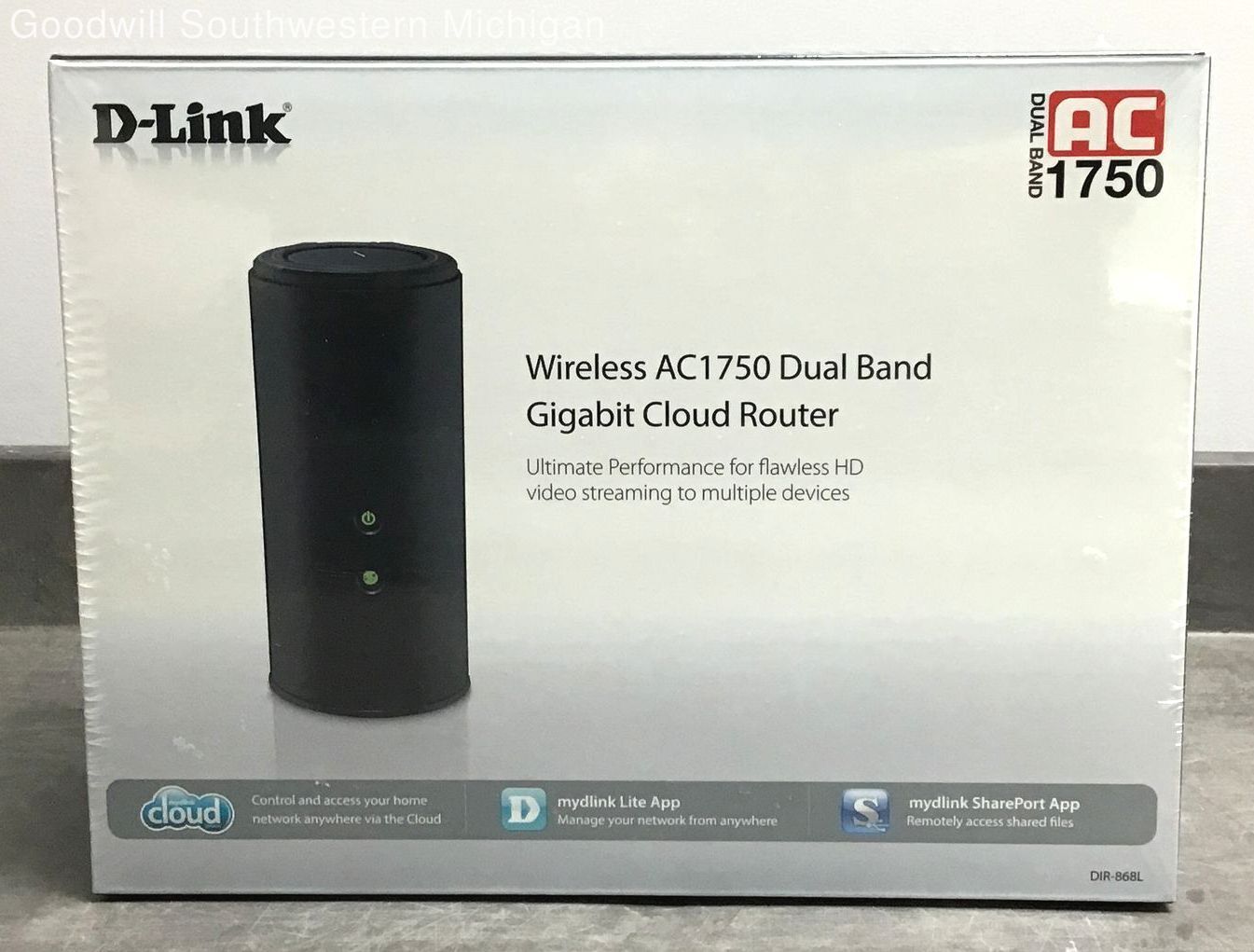 UNTESTED D-Link Wireless AC1750 Dual Band Gigabit Cloud Router - New and Sealed